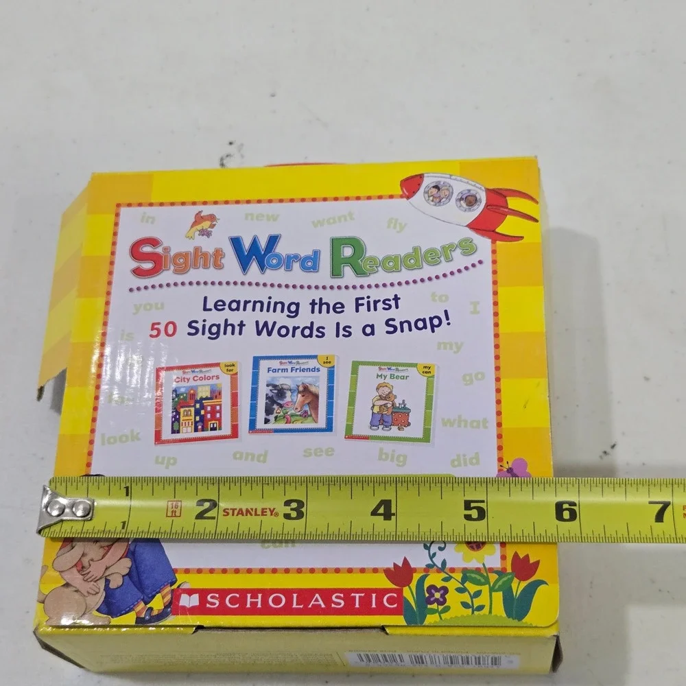 Scholastic Sight Word Readers Box Set 25 Storybooks 1 Workbook Learning 50 Words